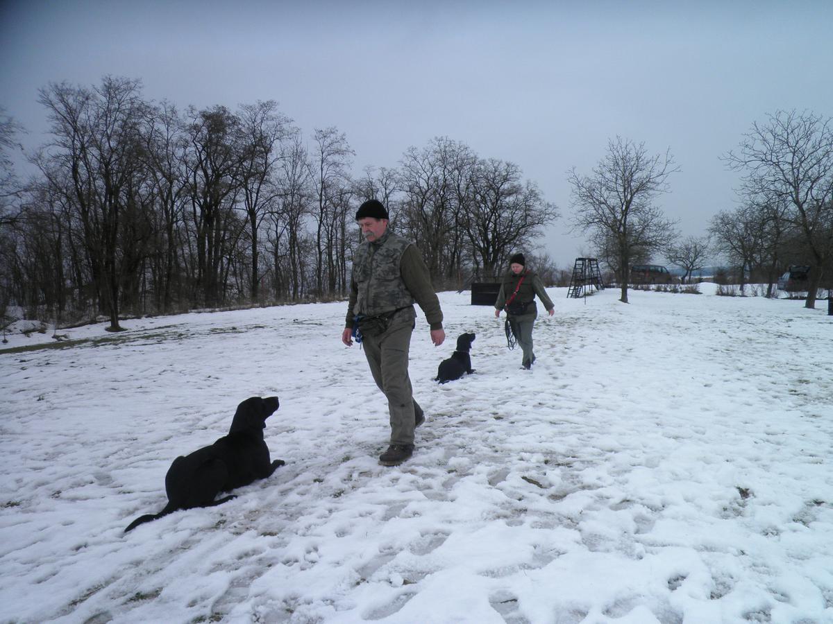 Tom a Bára odložení za chůze -ke psům -12.12.2010